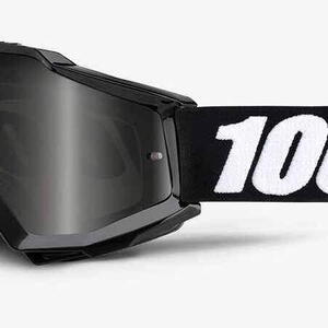 MX brýle 100% Accuri SAND Tornado černá, šedé plexi s čepy pro slídy