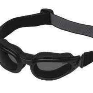 NERVE Extrem Goggles - black / smoke brýle černé kouřové tmavé na moto