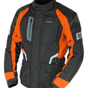NERVE Spark oranžová cestovní motocyklová bunda na motorku XXL