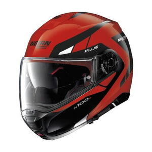 Nolan N100-5 Plus Milestone N-Com Corsa Red 54 výklopná helma L