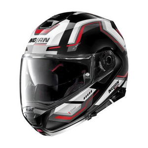 Nolan N100-5 Upwind Glossy Black N-Com 61 výklopná helma XXL