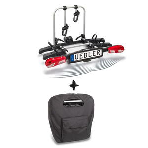 Nosič kol na tažné zařízení UEBLER H21 Z DC pro 2 kola – 90° výklop, parkovací senzory + t