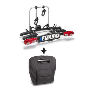 Nosič kol na tažné zařízení UEBLER H21 Z pro 2 kola – 90° výklop + transportní taška