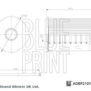 Olejový filtr BLUE PRINT ADBP210160