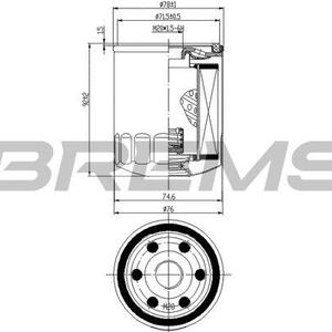 Olejový filtr BREMSI FL0300