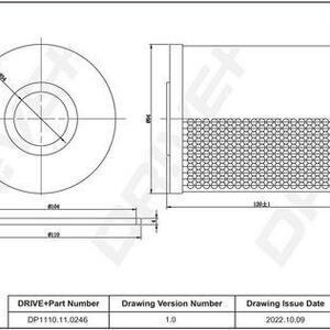 Olejový filtr DRIVE DP1110.11.0246