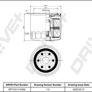 Olejový filtr DRIVE DP1110.11.0305