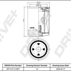 Olejový filtr DRIVE DP1110.11.0307