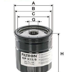 Olejový filtr FILTRON OP 525/6