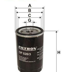Olejový filtr FILTRON OP 526/3
