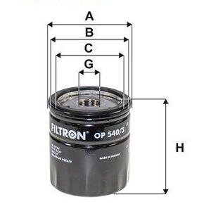 Olejový filtr FILTRON OP 540/3