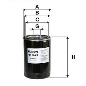 Olejový filtr FILTRON OP 584/2 OP 584/2