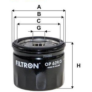 Olejový filtr FILTRON OP 629/3