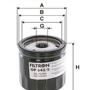 Olejový filtr FILTRON OP 643/5