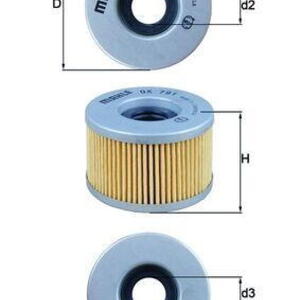 Olejový filtr MAHLE 72407351