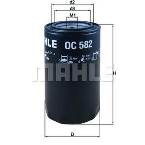 Olejový filtr MAHLE OC 582