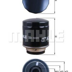 Olejový filtr MAHLE OC 593/4