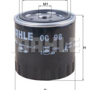 Olejový filtr MAHLE OC 98 OC 98
