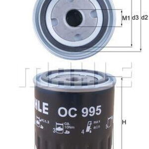 Olejový filtr MAHLE OC 995