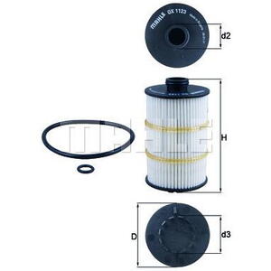 Olejový filtr MAHLE OX 1123D