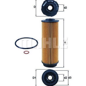 Olejový filtr MAHLE OX 1146D