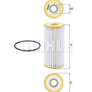 Olejový filtr MAHLE OX 1217D