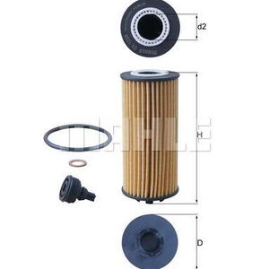 Olejový filtr MAHLE OX 1238D