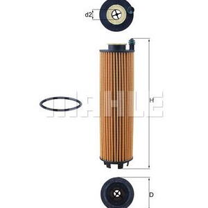 Olejový filtr MAHLE OX 1301D