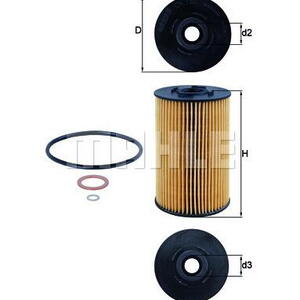 Olejový filtr MAHLE OX 150D