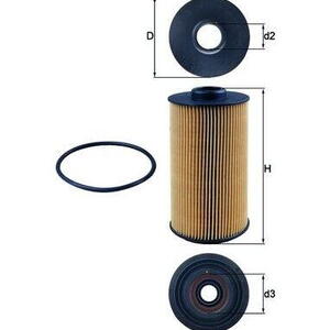 Olejový filtr MAHLE OX 152/1D