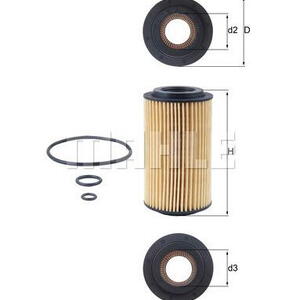 Olejový filtr MAHLE OX 153D3