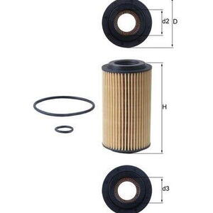 Olejový filtr MAHLE OX 153D4
