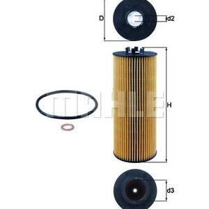 Olejový filtr MAHLE OX 164D