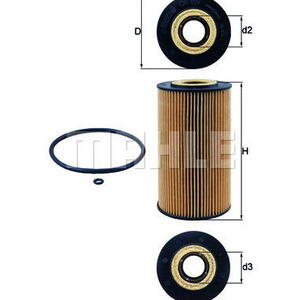 Olejový filtr MAHLE OX 169D