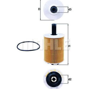 Olejový filtr MAHLE OX 188D