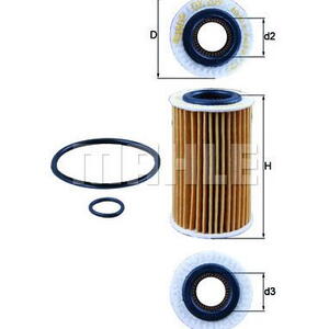 Olejový filtr MAHLE OX 209D