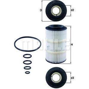 Olejový filtr MAHLE OX 345/7D