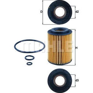 Olejový filtr MAHLE OX 347D