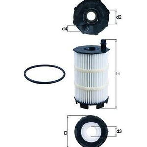 Olejový filtr MAHLE OX 350/4D