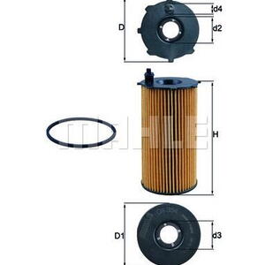 Olejový filtr MAHLE OX 354D
