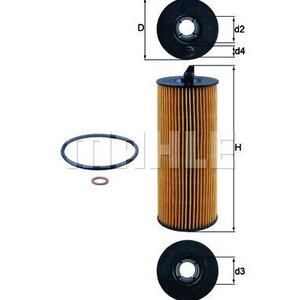 Olejový filtr MAHLE OX 361/4D