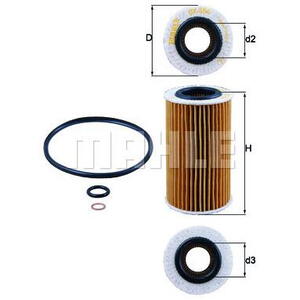 Olejový filtr MAHLE OX 384D