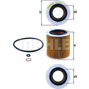 Olejový filtr MAHLE OX 387D