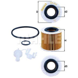 Olejový filtr MAHLE OX 416D2