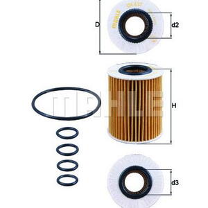 Olejový filtr MAHLE OX 437D