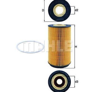 Olejový filtr MAHLE OX 557D