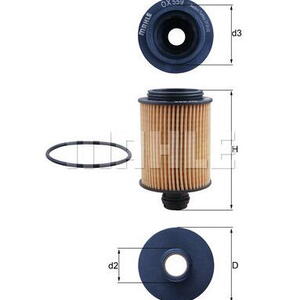 Olejový filtr MAHLE OX 559D