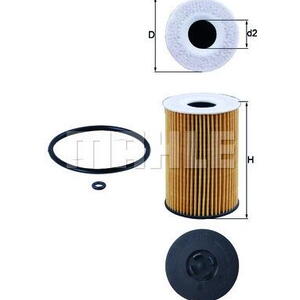 Olejový filtr MAHLE OX 787D