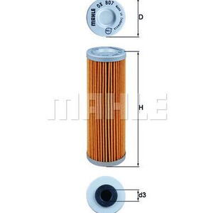 Olejový filtr MAHLE OX 807