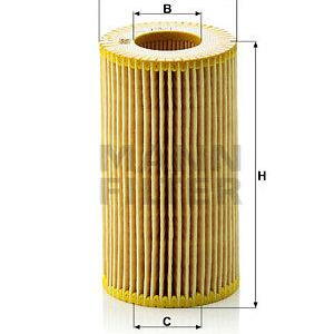 Olejový filtr MANN-FILTER HU 718/1 n